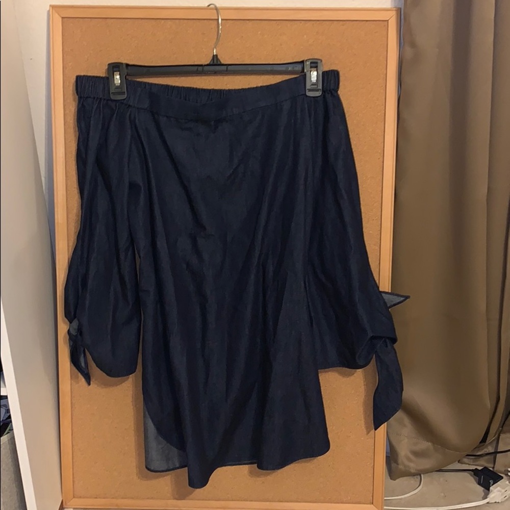 Tibi off the shoulder blouse